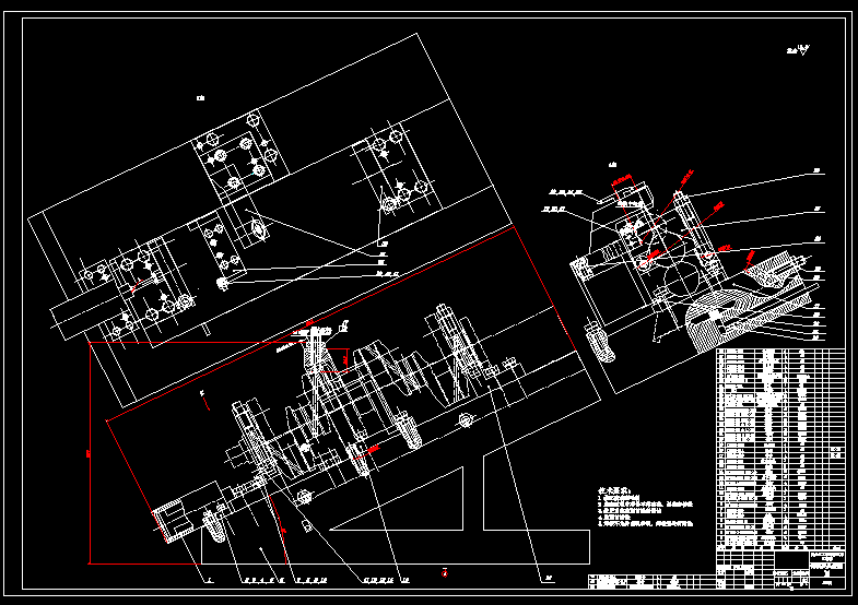 468曲轴夹具设计CAD图纸15张 325728